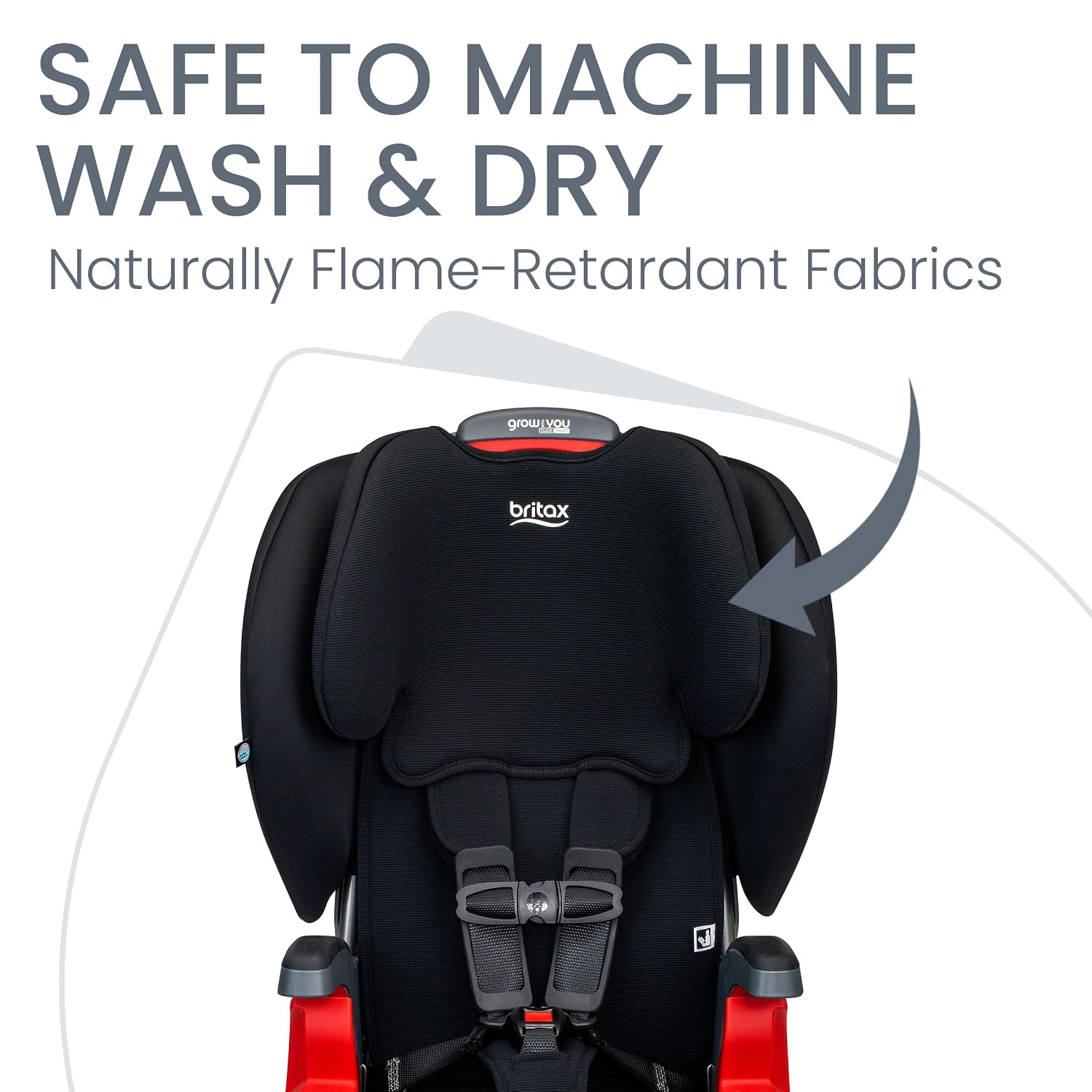 Britax Grow with You ClickTight Harness-2-Booster Car Seat, 2-in-1 High Back Booster, Black Contour