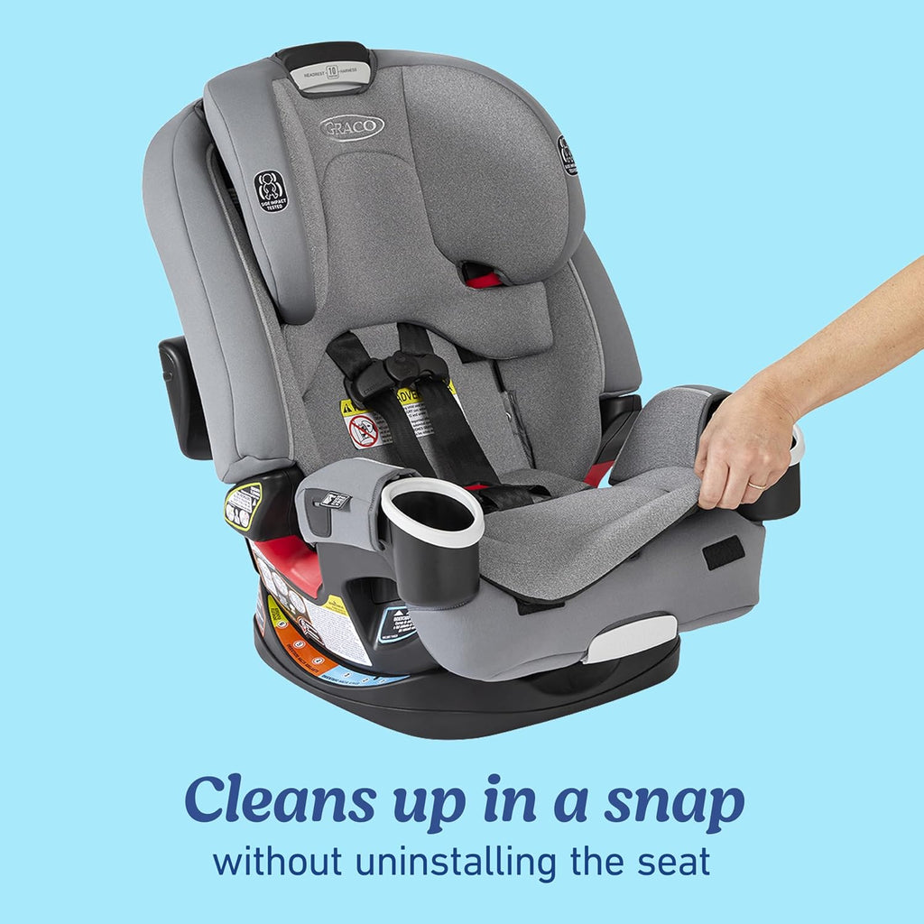 Graco® 4Ever DLX 4-in-1 Car Seat, Infant to Toddler Car Seat, with 10 Years of Use, Rear-Facing, Forward-Facing, Highback and Backless Booster Seat, Geo Pop