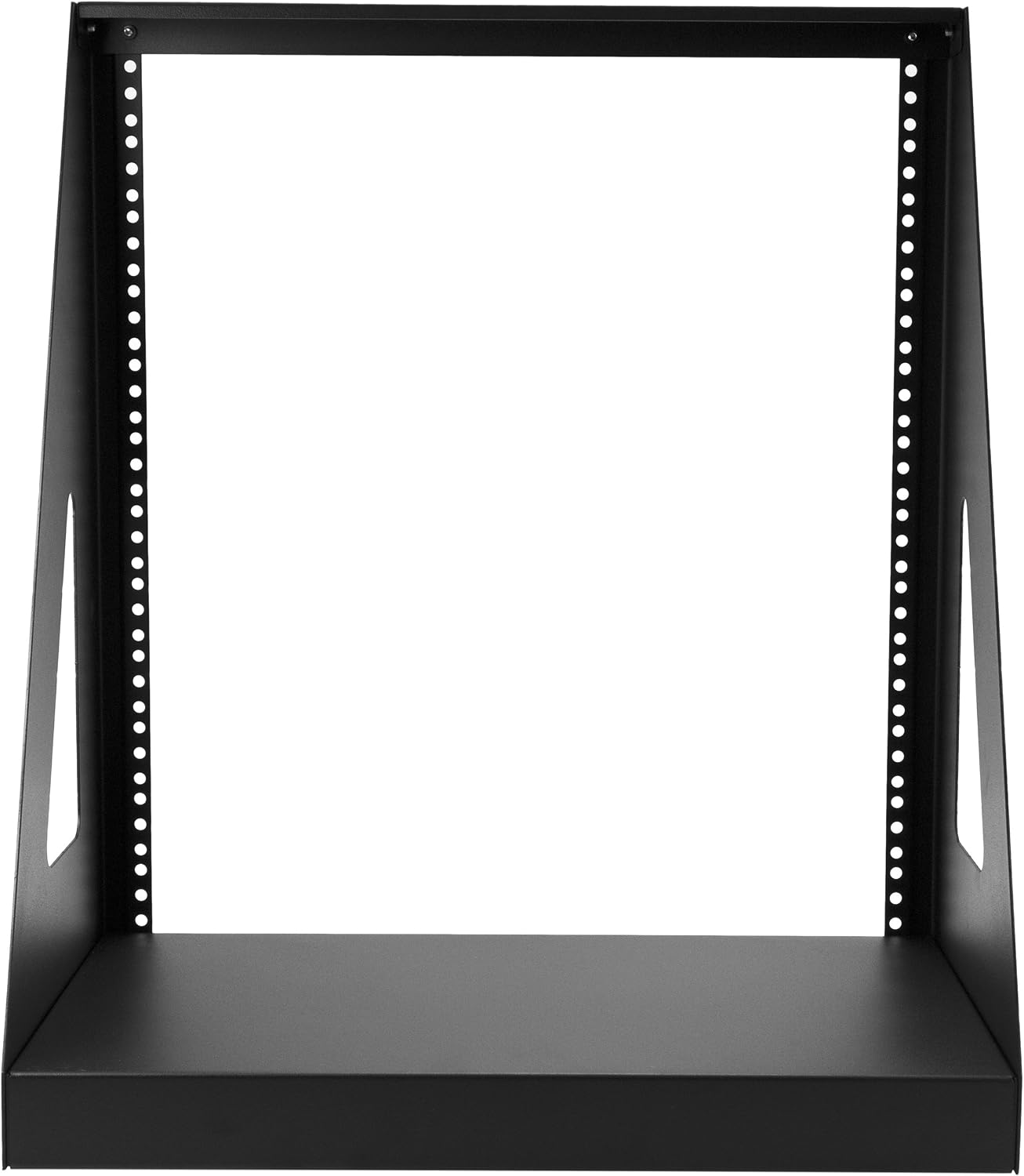 StarTech 12U 2-Post Open Frame Desktop Server Rack, 19in Compact Space-Saving Floor IT Rack with 350lb (160kg) Weight Capacity