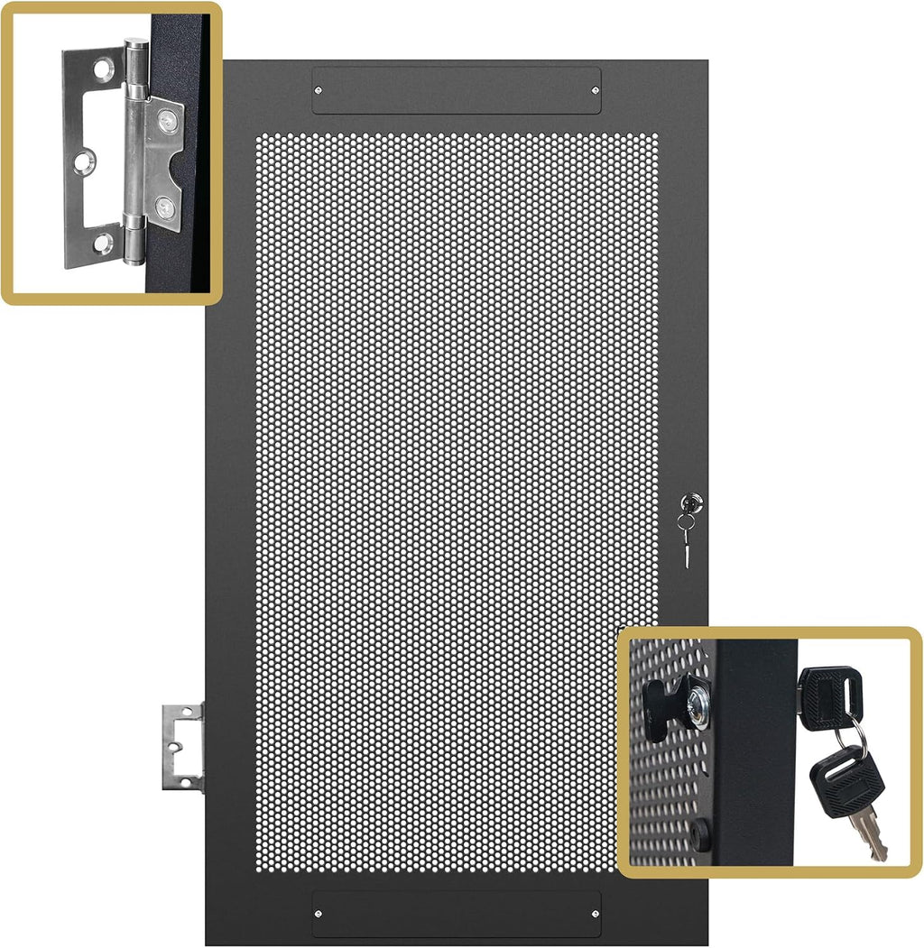 Sound Town Server Rack Doors, for STRK-M21U Server Rack (STRK-DS21U)