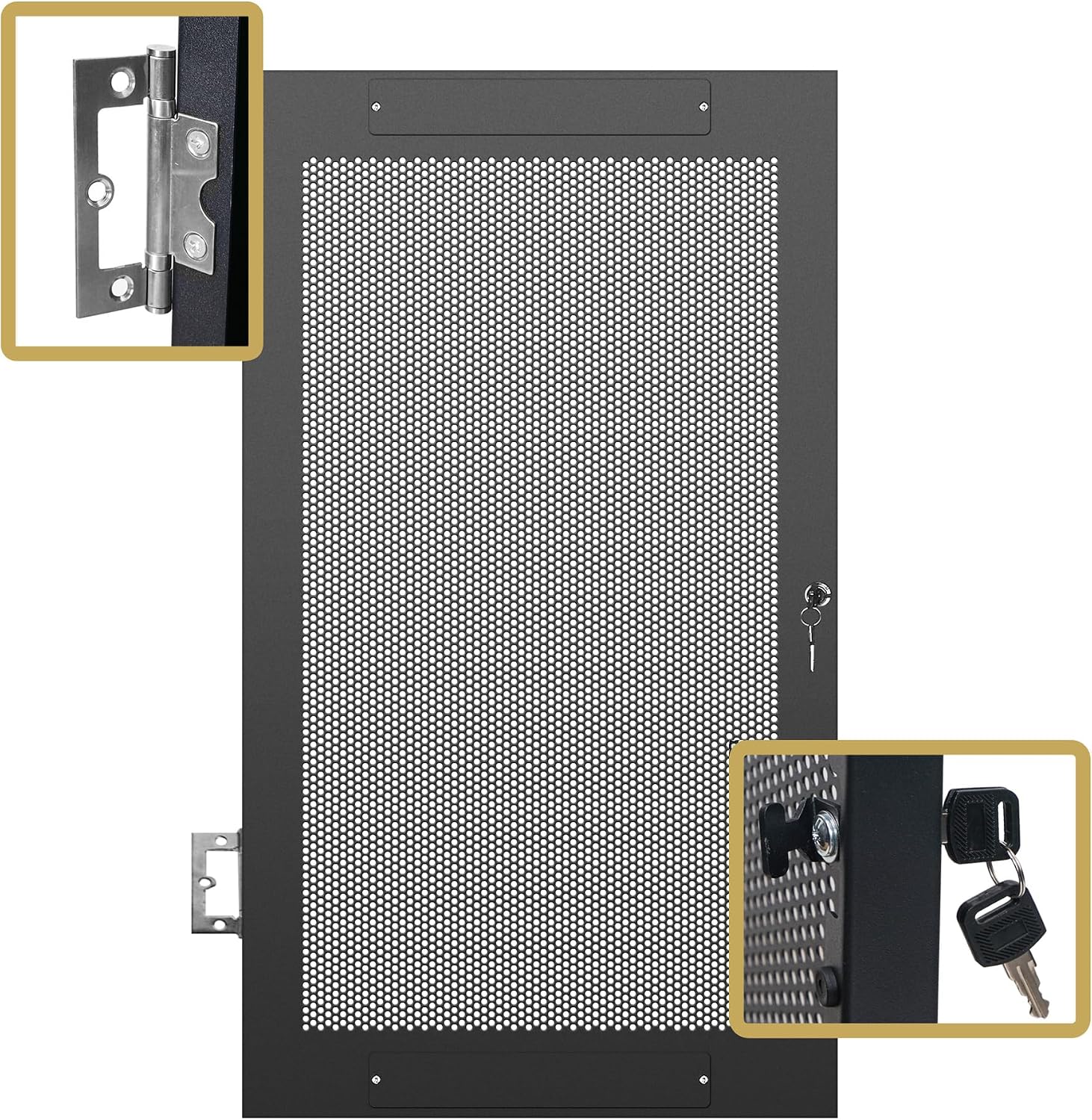 Sound Town Server Rack Doors, for STRK-M21U Server Rack (STRK-DS21U)