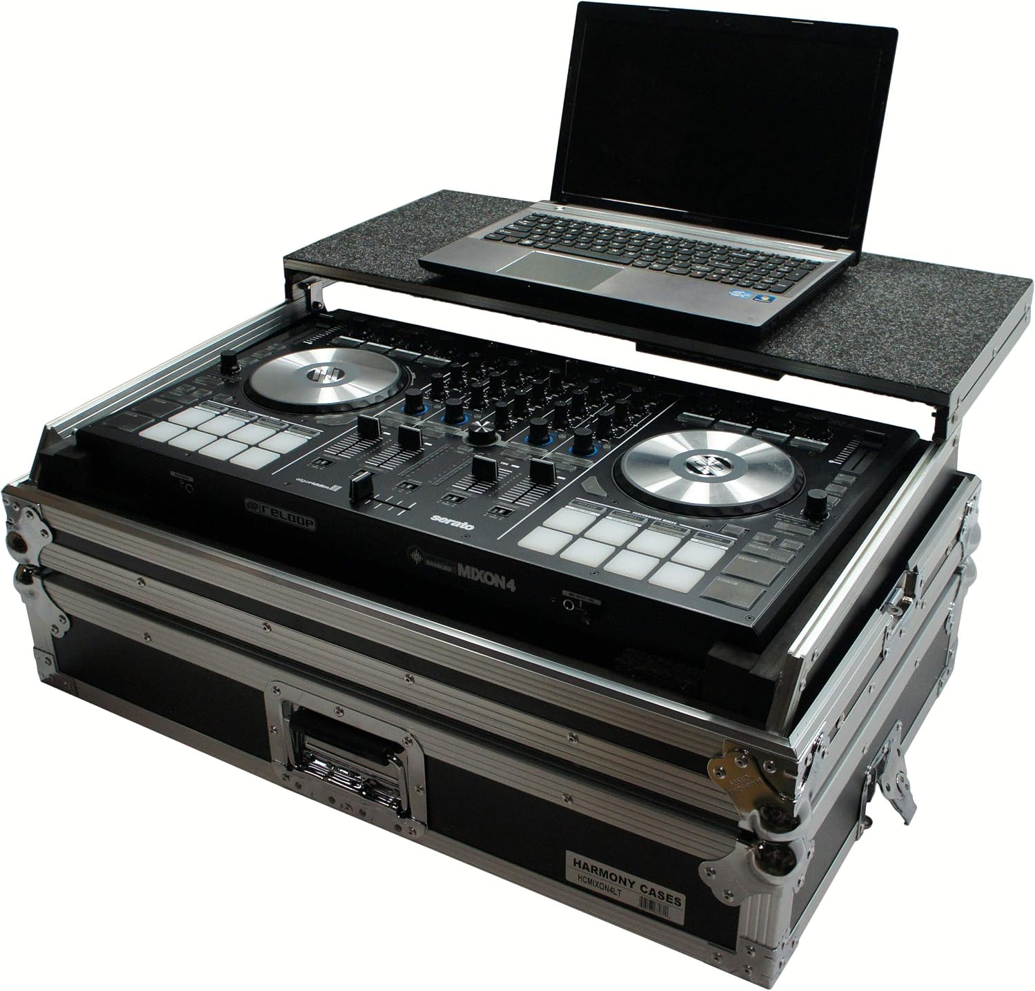 Harmony Audio HCMIXON4LT Flight Glide Laptop Stand DJ Custom Case Compatible with Reloop Mixon 4