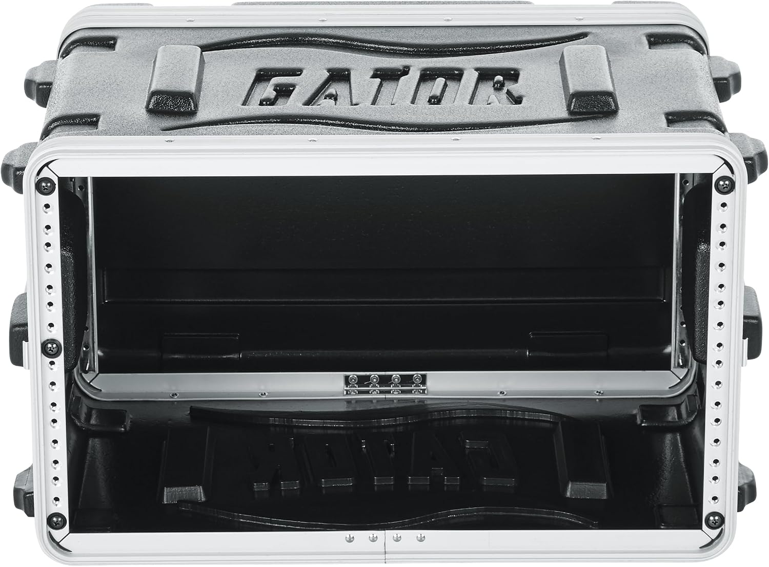 Gator Cases Lightweight Molded 6U Rack Case with Heavy Duty Latches, Shallow 14.25' Depth (GR-6S)