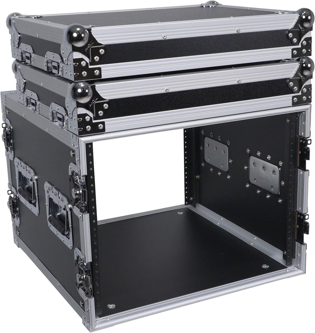 ProX ATA Flight Rack Case – 19' Depth, Heavy-Duty Amp & Mixer Rack Mount with Casters