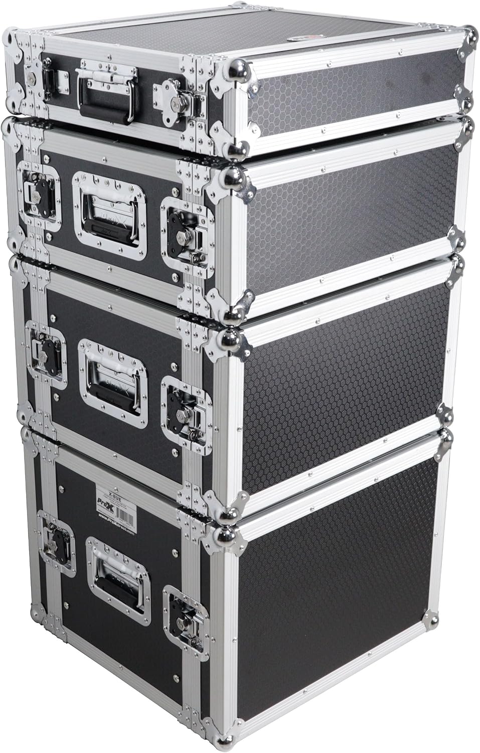 ProX X-8UE 8U Deluxe Effects Rack Case 14 In Deep Rail to Rail