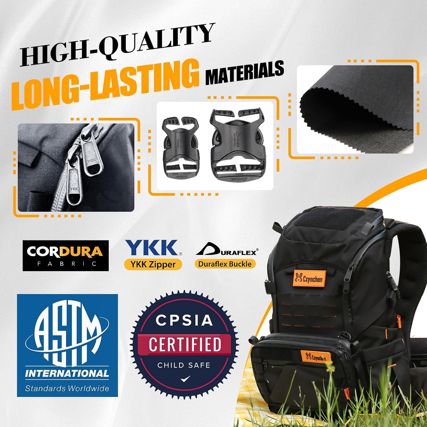 C1-All in 1 Modular Baby Backpack Carrier, Toddler Hiking Backpack with Convertible Baby Carrier & Hip Seat & Chest Bag, Easy to Wear & Switch, 500D Tactical Fabric Carrier for Hiking