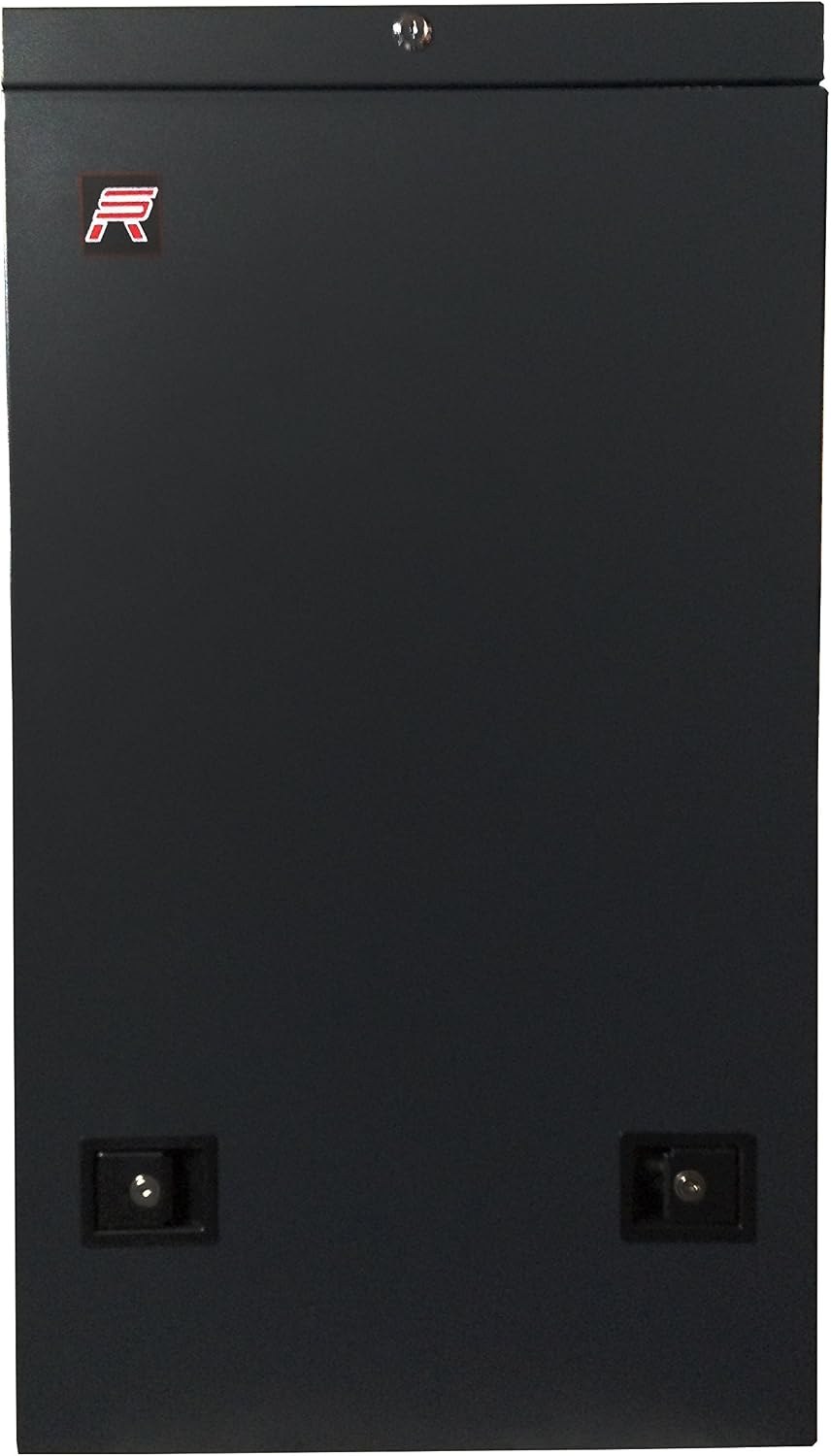 6U Vertical Wall Mount Server Rack Cabinet, 19 Inch Network Enclosure, 35' Full-Length Capacity, Mesh Door, Space-Saving Rack for Switches, Routers, Patch Panels