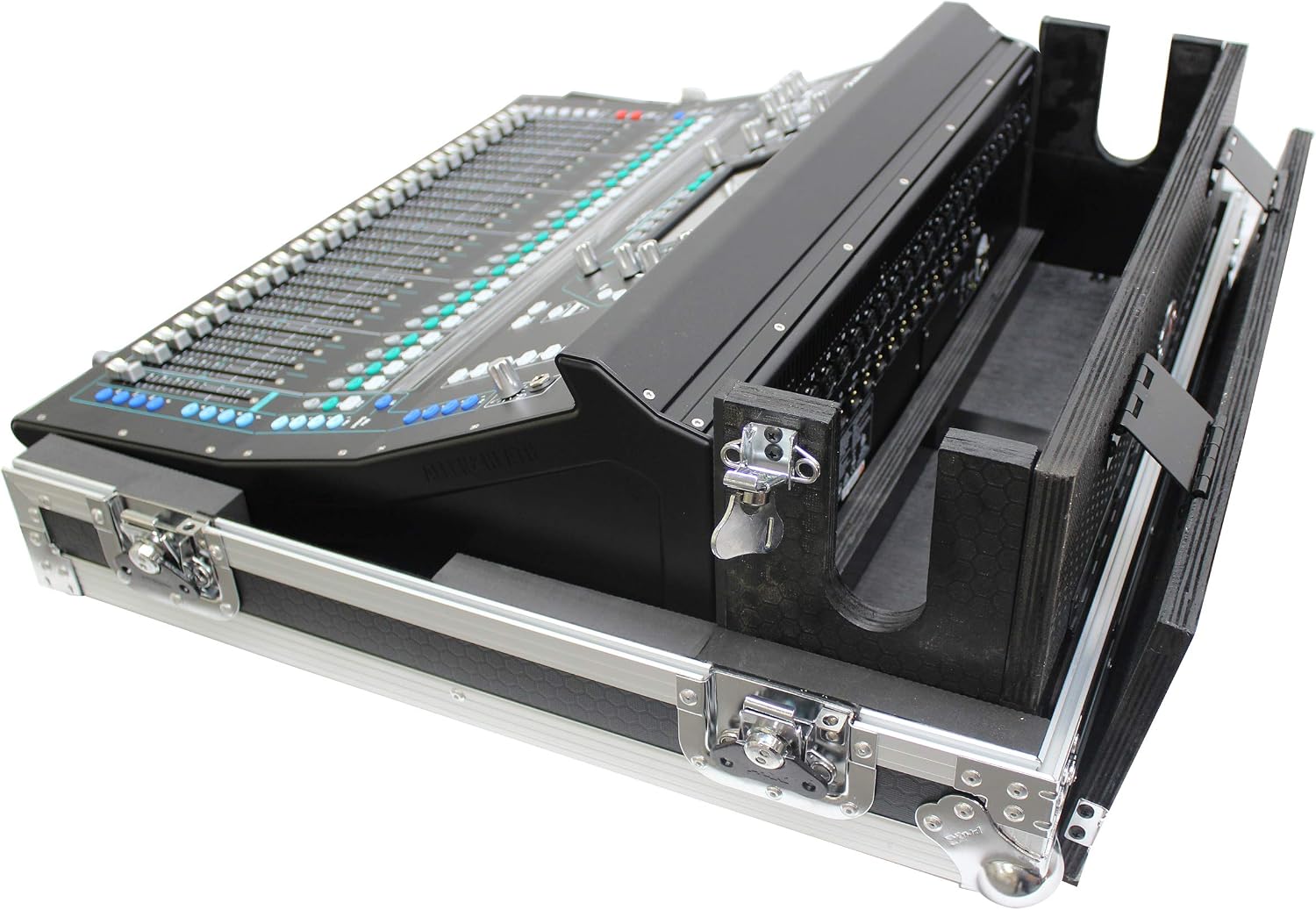 ProX XS-AHSQ7DHW ATA Digital Audio Mixer Flight Case for Allen & Heath SQ7 Console with Doghouse compartment and Caster wheels