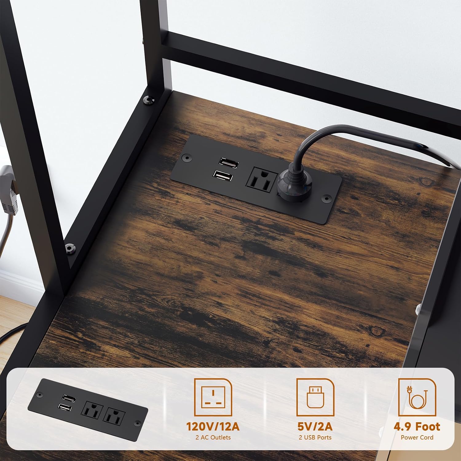RoleDes Heavy Duty 3D Printer Stand with Filament Rack & Spool Holder System,Drawer Tool Storage with Adjustable Shelves, Large Printing Table & Workstation with Wheels