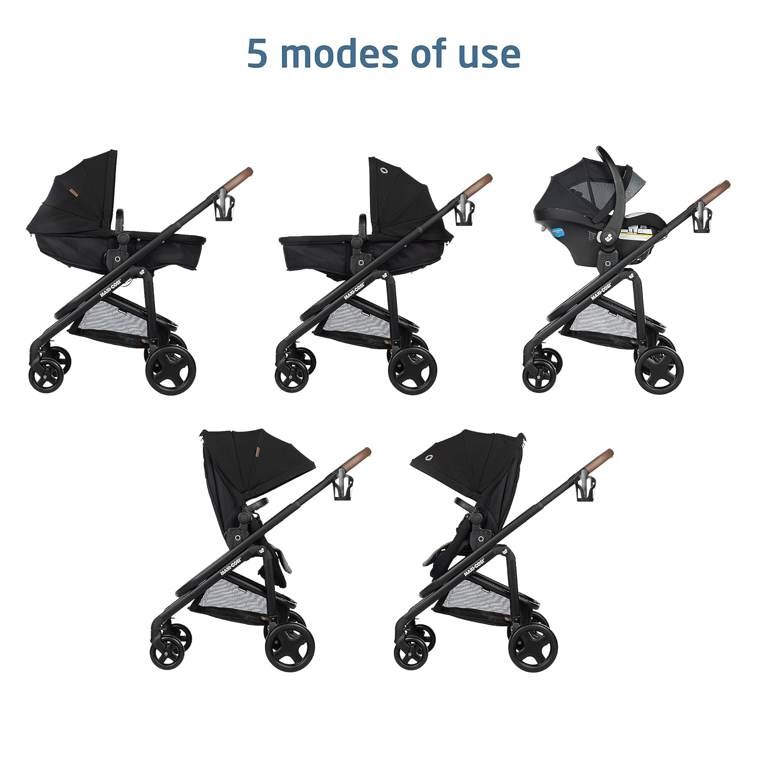 Maxi-Cosi Tayla™ Max Travel System, Baby Stroller and Car Seat Combo, Car Seat Stroller Combo, Onyx Wonder