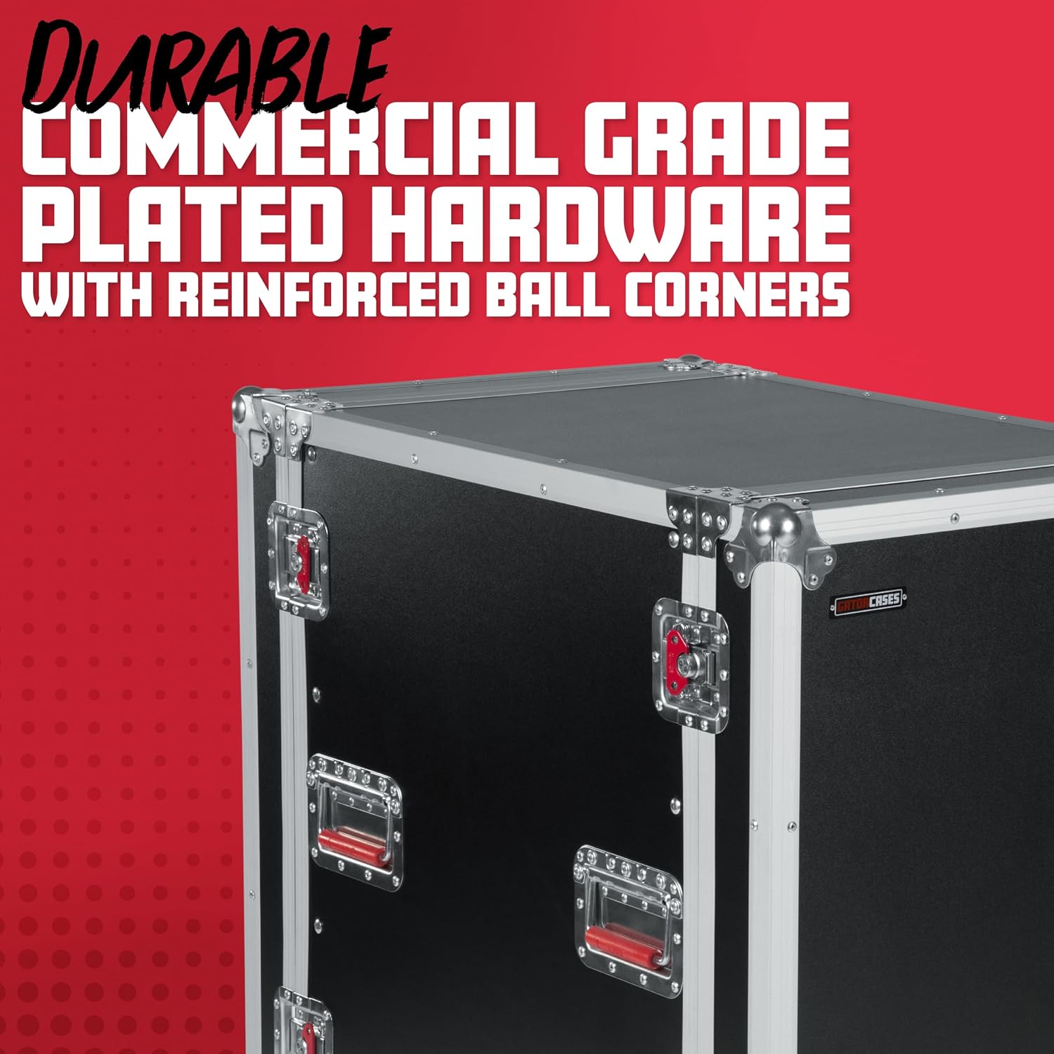 Gator Cases G-TOUR Series Deep Audio Road Rack with Heavy-Duty Casters and Tour Grade Hardware, 24' Rackable Depth, 16U (G-TOUR 16U CAST)