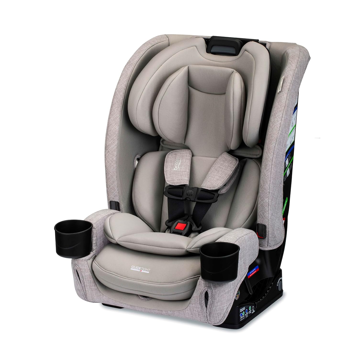 Britax One4Life Slim All in One Car Seat, Up to 10 Years of Use with Rear Facing, Forward Facing, & Booster Modes, 17.5' Slim Car Seat Design, ClickTight Installation & SafeWash Fabrics — Parchment