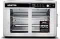 Gourmia French Door Air Fryer Oven - 37 Qt Large Capacity Convection Toaster Oven, FryForce 360°, Digital Display, 12 Cooking Presets, Dehydrate, Fits 13' Pizza, Dishwasher-Safe, Stainless Steel