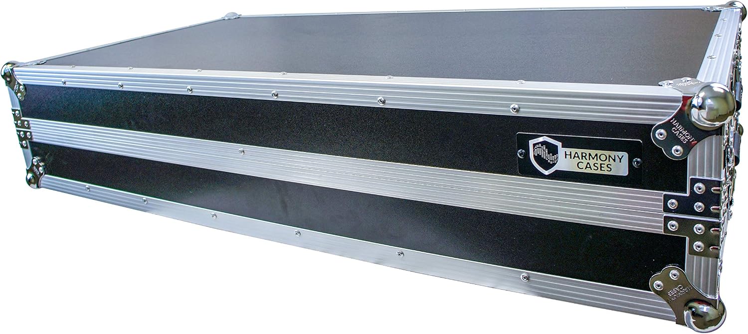 Harmony Audio HCTABLEPREM Portable 47' Wide DJ Workstation Table 36' Height Fast Setup
