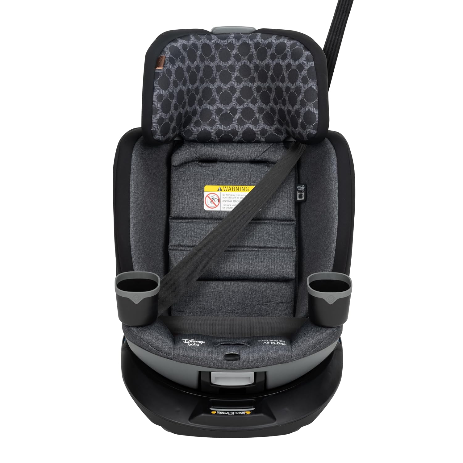 Disney Baby Turn and Go 360 Rotating All-in-One Convertible Car Seat, Vintage Mickey Mouse