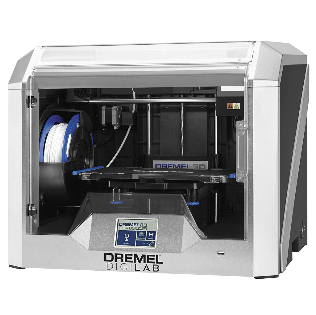 Dremel - 3D40-FLX-01 DigiLab 3D40 Flex 3D Printer with Filament, Flexible Build Plate, Fully Enclosed Housing, Automated 9-Point Leveling, PC & MAC OS, Chromebook, iPad Compatible, Network-Friendly