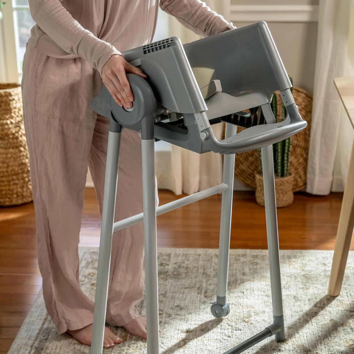 Ingenuity Proper Positioner Deluxe High Chair - 7-in-1 Convertible Baby Seat, Removable Rocking Infant Seat, Unisex, for Ages 0-36 Months