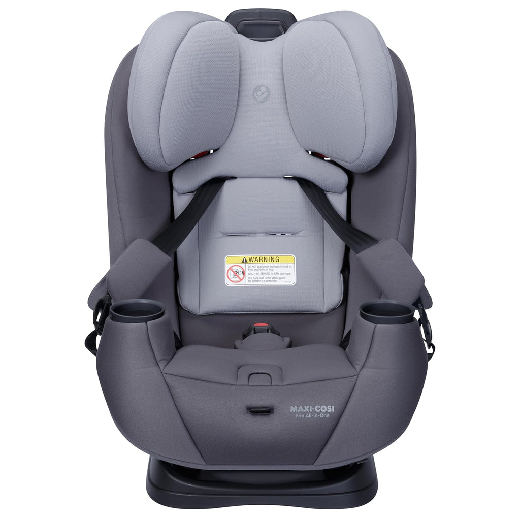 Maxi-Cosi Pria All-in-One Convertible Car Seat, Infant to Toddler Car Seat, Easy-Install Harness, Machine-Washable Cover, 5-100 lbs, Sea Salt