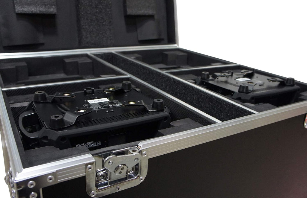 Harmony Audio HC4CH140SR Lighting Quad Space Medium Moving Head Light Flight Case