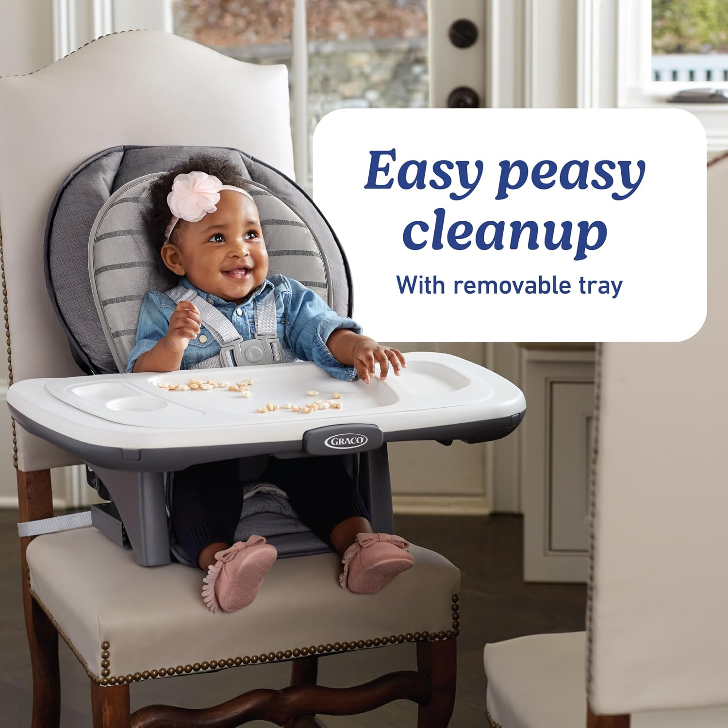 Graco® Table2Table Premier Fold 7 in 1 Convertible High Chair | Converts to Dining Booster Seat Kids Table and More Maison