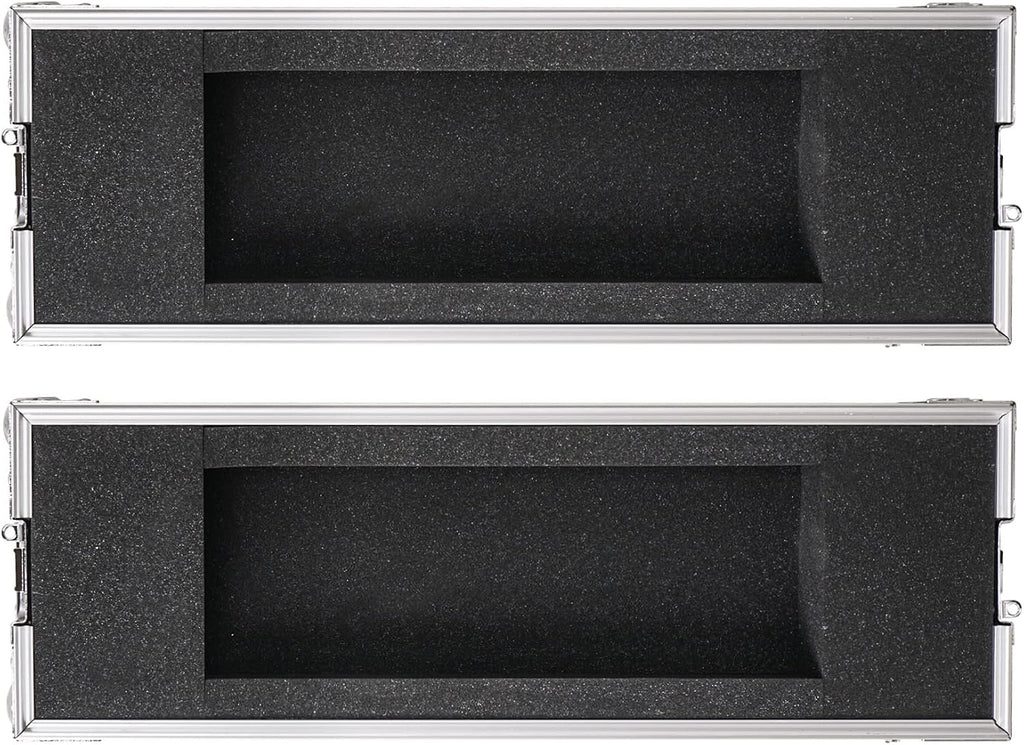 Sound Town Shock Mount 2U ATA Plywood Rack Case with 15' Rackable Depth, 2-Space Size, Pro Tour Grade (STRC-SP2US)