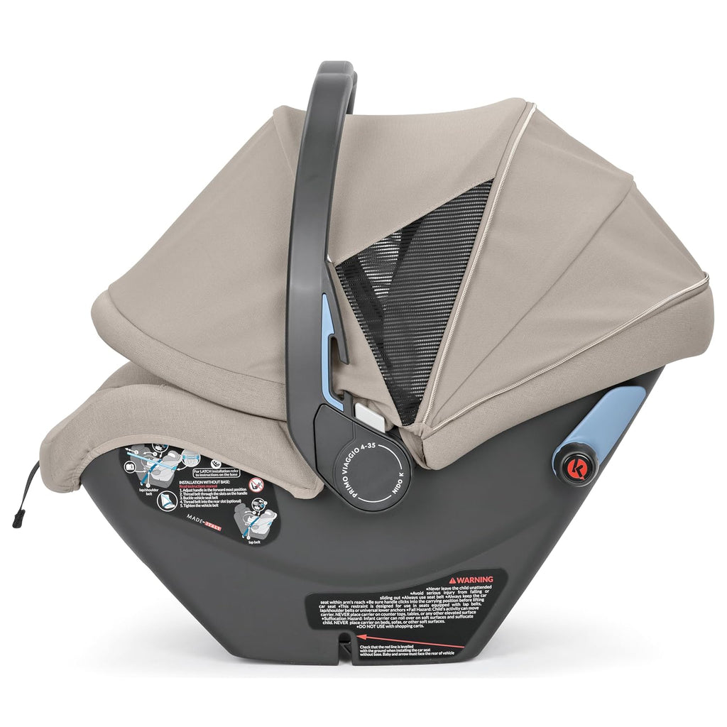 Peg Perego Primo Viaggio Nido - Rear Facing Infant Car Seat - Includes Base with Load Leg & Anti-Rebound Bar - for Babies 4 to 30 lbs - Made in Italy - Astral