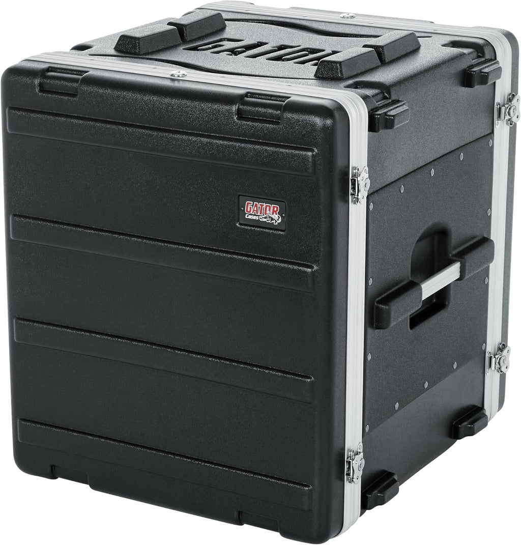 Gator Cases Lightweight Molded 12U Rack Case with Heavy Duty Latches, Standard 19.25' Depth (GR-12L)