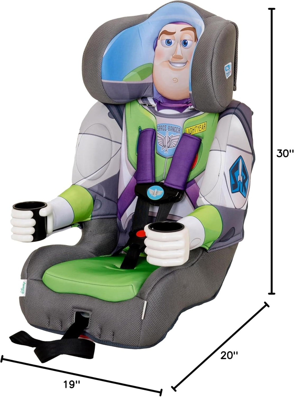 KidsEmbrace 2-in-1 Car Seat | Forward-Facing Harness (26.5–65 lbs) & Booster Mode (40–100 lbs) | Latch | Premium Fit with Multi-Position Headrest, Harness & Recline