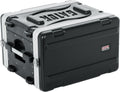 Gator Cases Lightweight Molded 6U Rack Case with Heavy Duty Latches, Shallow 14.25' Depth (GR-6S)
