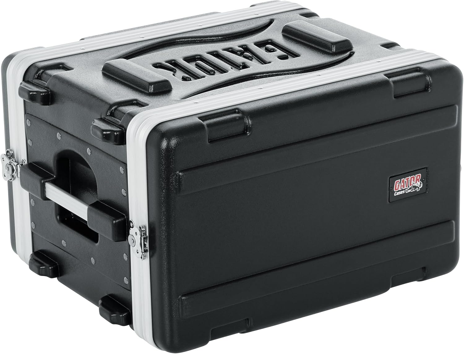 Gator Cases Lightweight Molded 6U Rack Case with Heavy Duty Latches, Shallow 14.25' Depth (GR-6S)