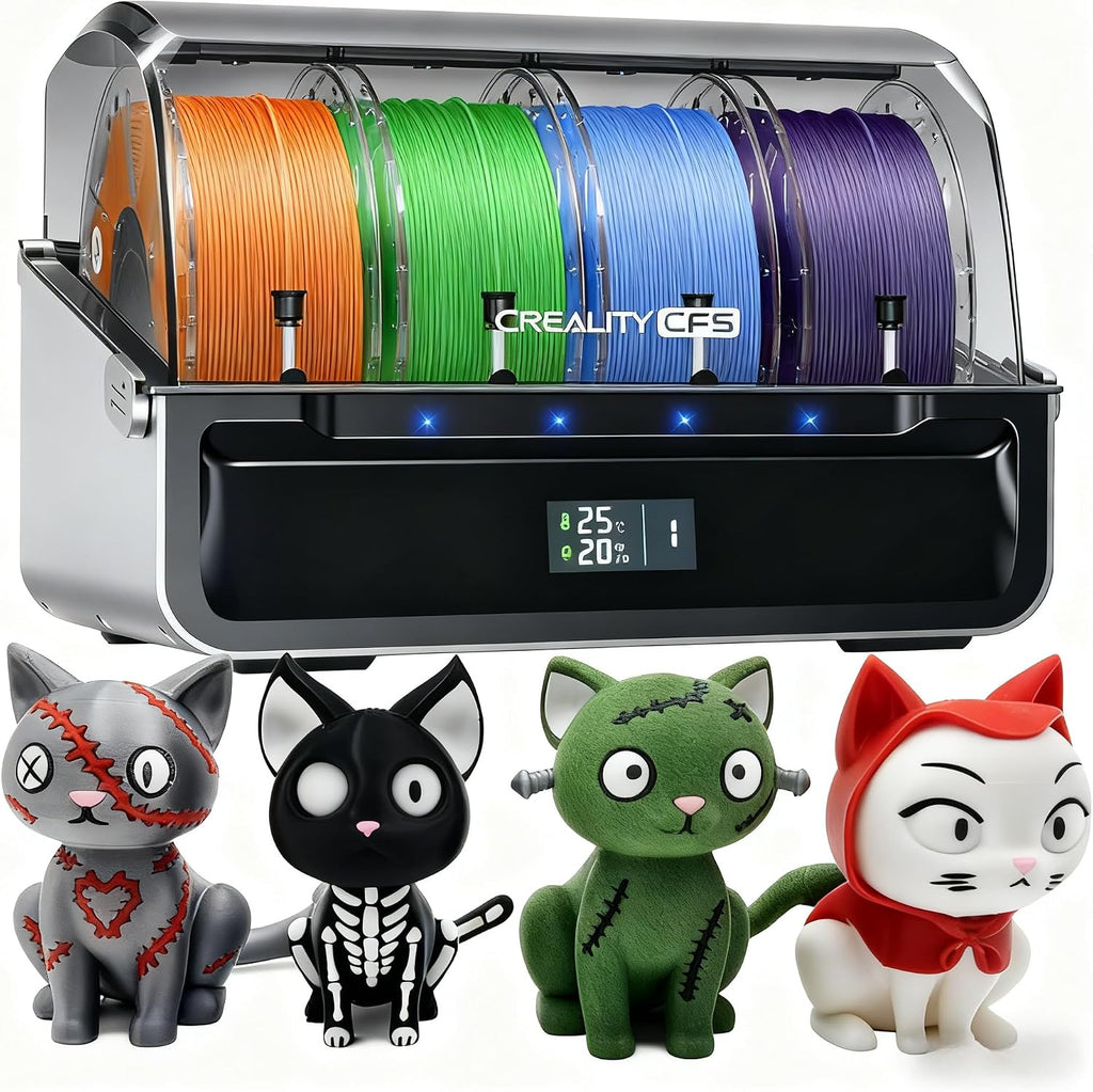 Creality CFS Multi-Color 3D Printer Filament System, Auto Material Identification, Smart Switching/Relay, Supports 4 Parallel Devices for 16 Color Printing, Compatible with K2 Plus/Hi 3D Printers