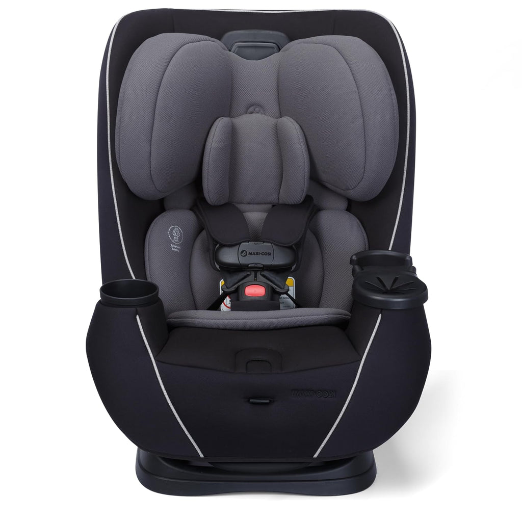 Maxi-Cosi Pria Max+ All-in-One Baby Convertible Car Seat, Rear Facing, Forward Facing Infant Toddler Booster, Easy Latch Install, Magnetic Buckle, Adjustable Harness, Cup Holders, Sea Shadow