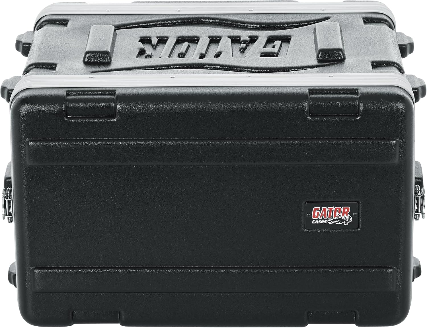 Gator Cases Lightweight Molded 6U Rack Case with Heavy Duty Latches, Shallow 14.25' Depth (GR-6S)