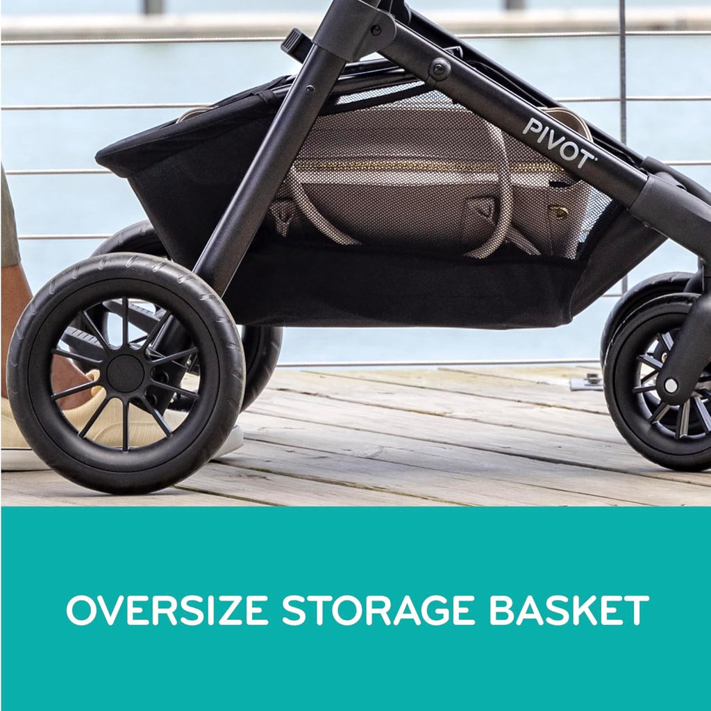 Evenflo Pivot Modular Travel System with LiteMax Preemie and Infant Car Seat (Dusty Rose Pink)