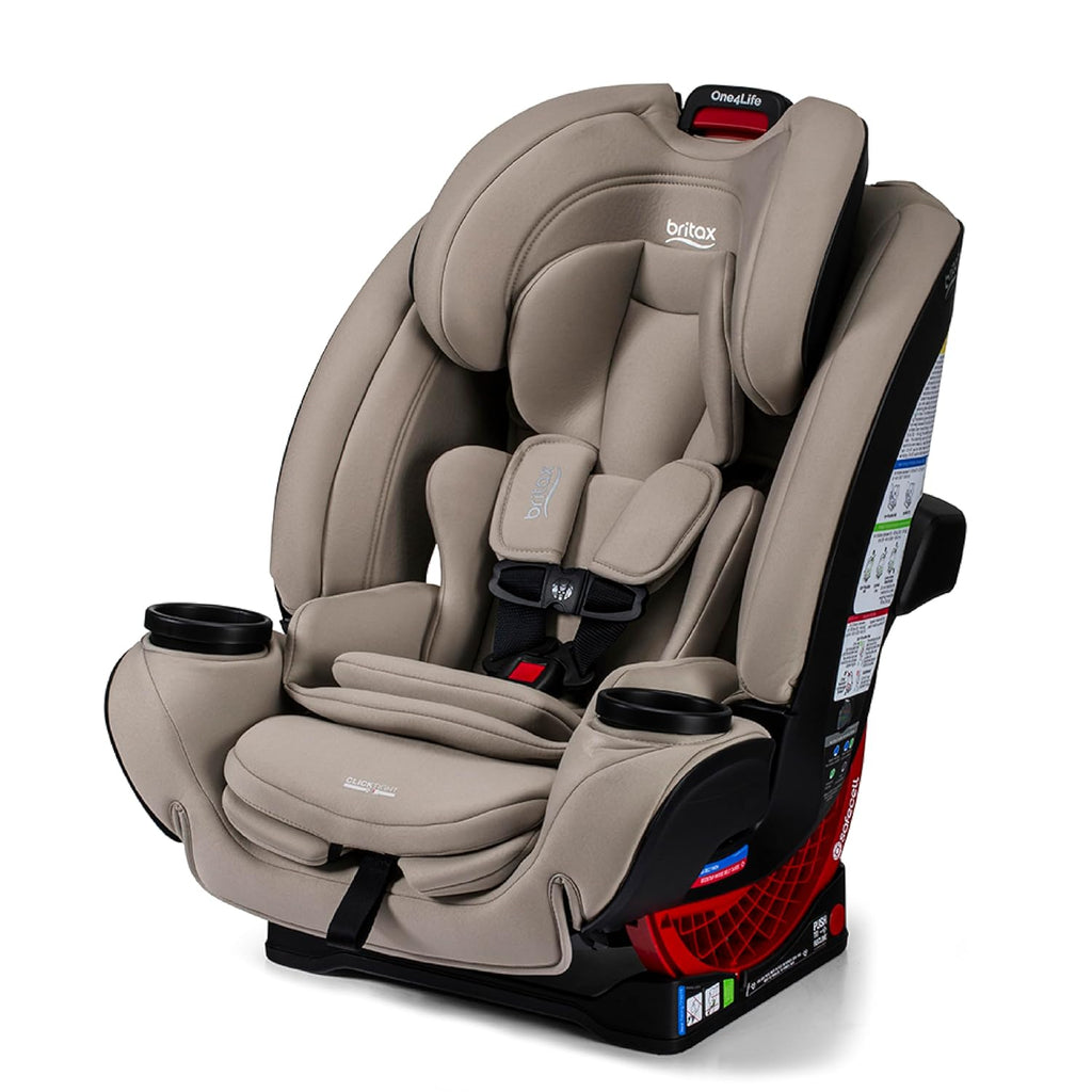 Britax One4Life All-in-One Car Seat, Up to 10 Years of Use, Rear Facing, Forward Facing, & Booster Modes, Extended Rear-Facing, ClickTight Installation & Breathable SafeWash Fabrics — Teak