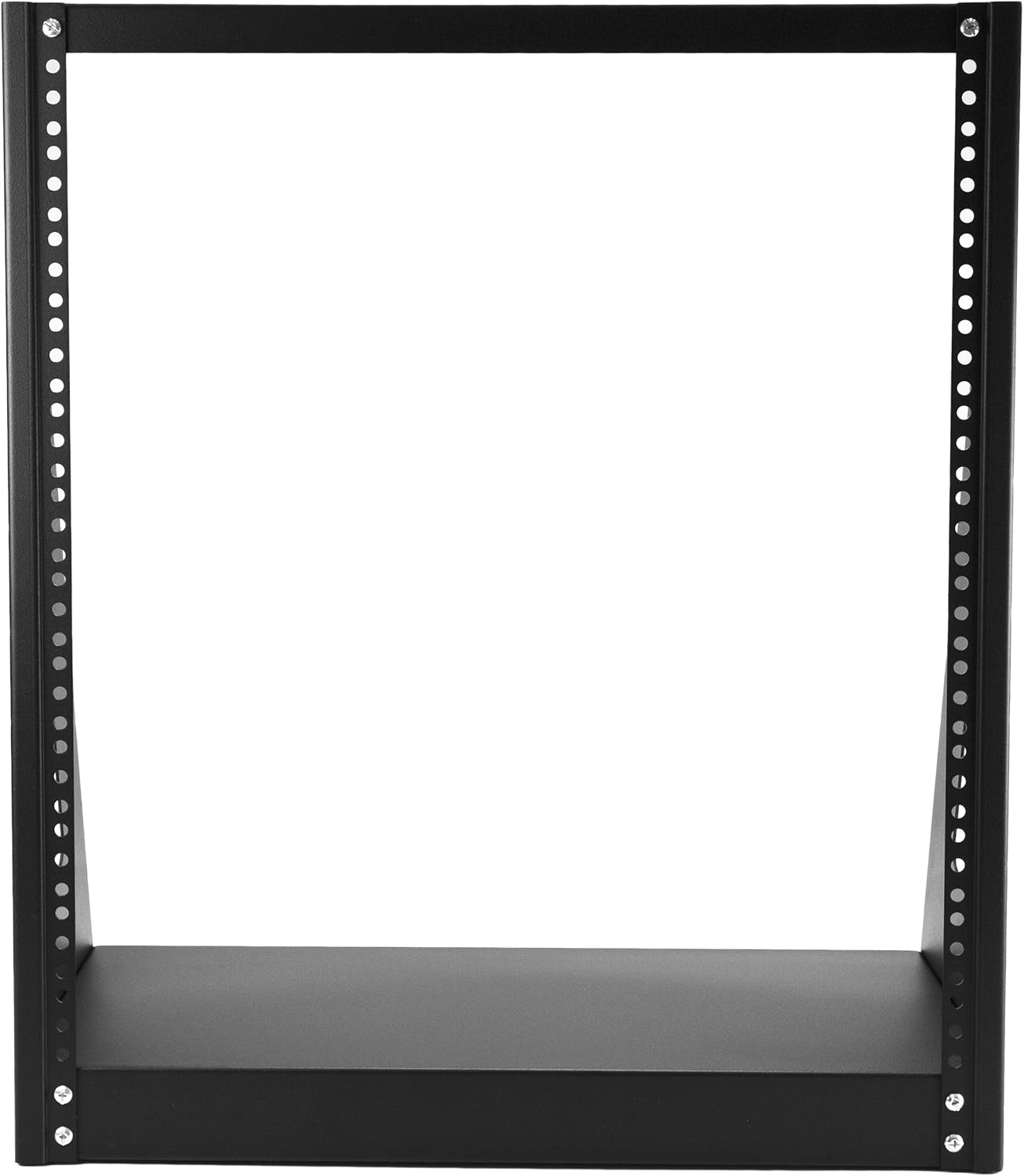 StarTech 12U 2-Post Open Frame Desktop Server Rack, 19in Compact Space-Saving Floor IT Rack with 350lb (160kg) Weight Capacity