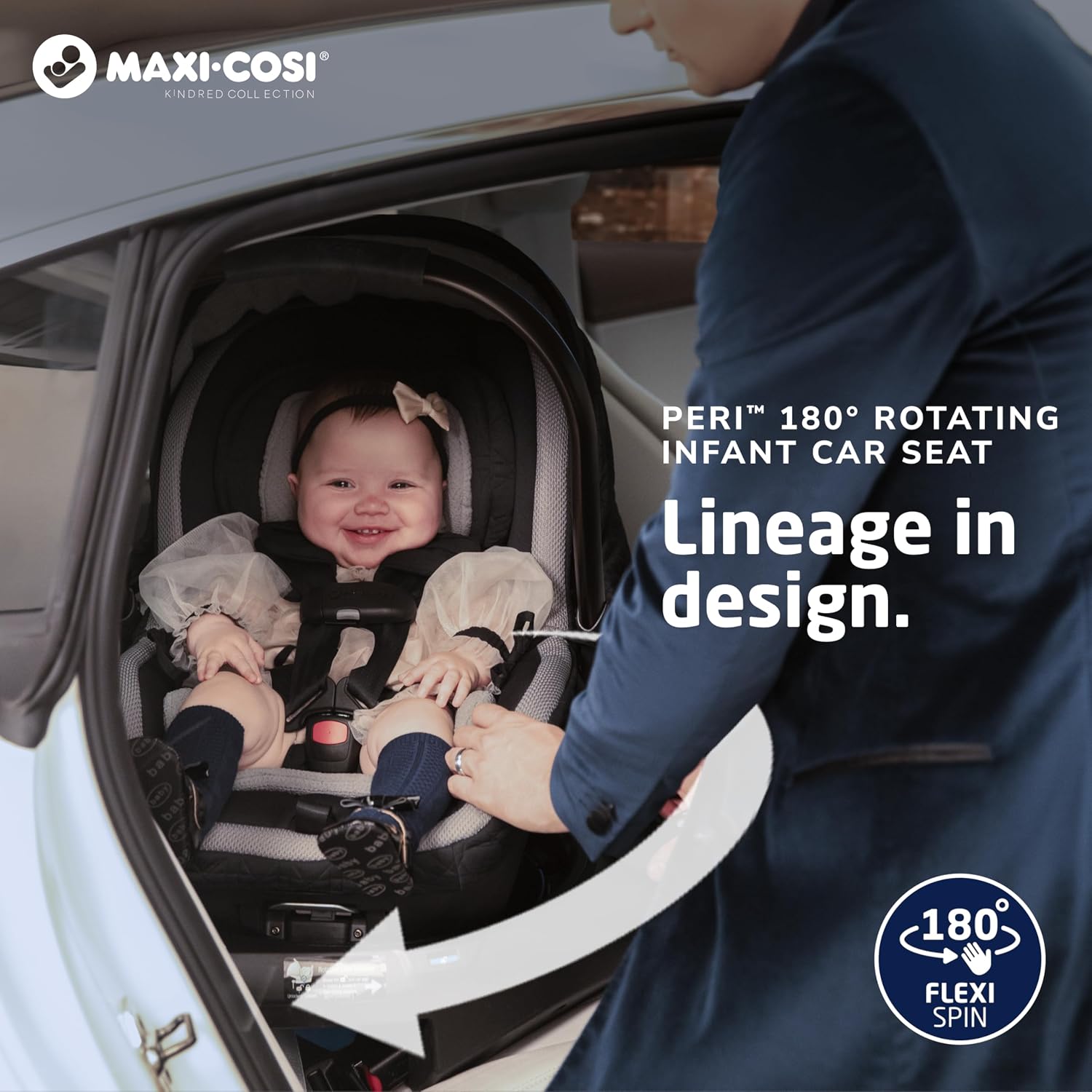 Maxi-Cosi Peri 180° Rotating Infant Car Seat, Onyx Heritage