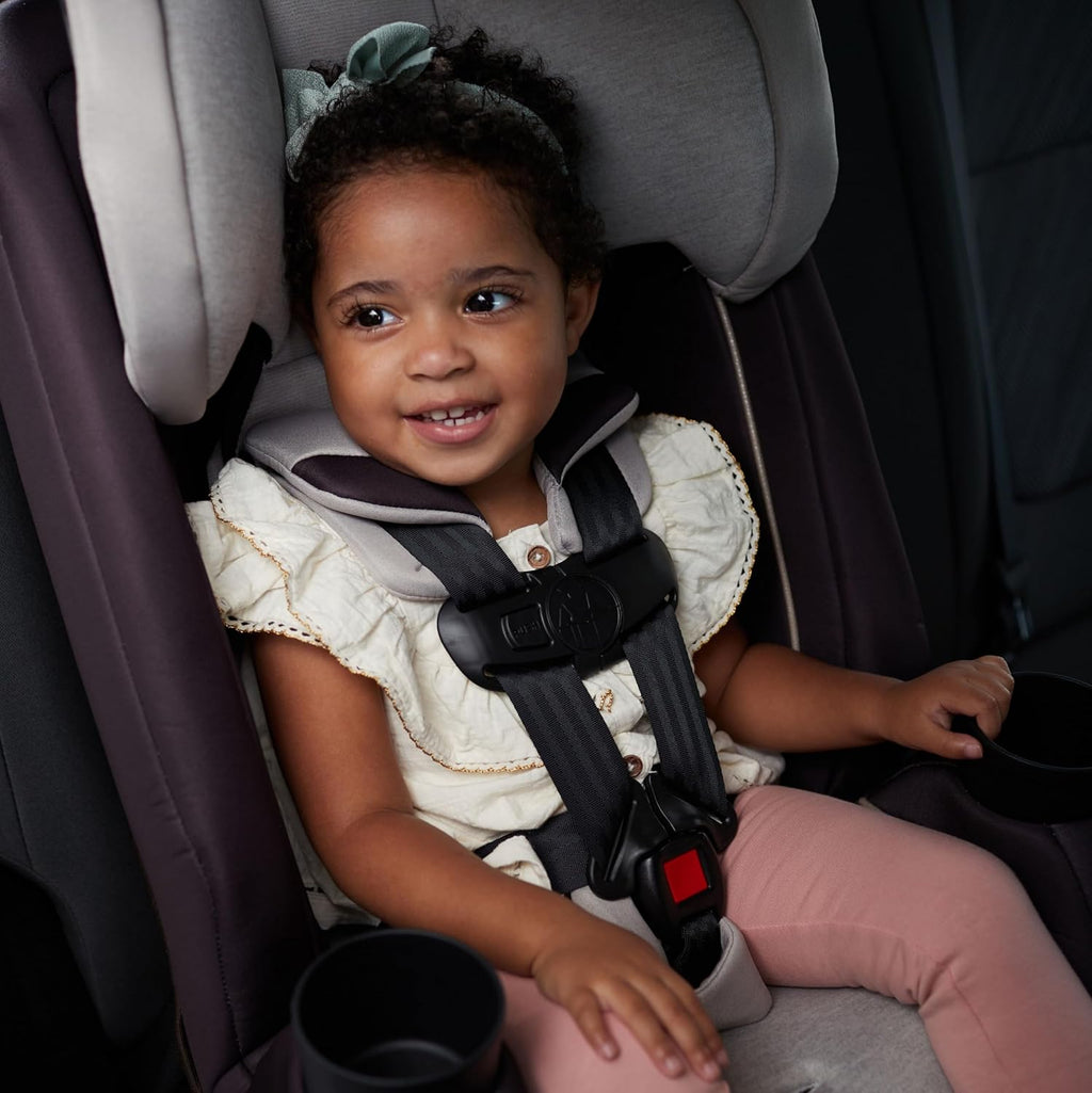 Safety 1st TriMate 3-in-1 Convertible Car Seat, Slim Fit, Infant to Big Kid Car Seat, Easy-Install Harness, Machine-Washable Cover, Dishwasher-Safe Cup Holders, 5-100 lbs, Sharkskin