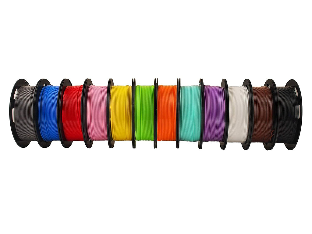 1.75mm 3D Printer Normal PLA Filament 12 Bundle, Most Popular Colors, 500g per Spool, 12 Spools Pack, Total 6kgs Material with One Bottle of 3D Printer Stick Tool Mika3D