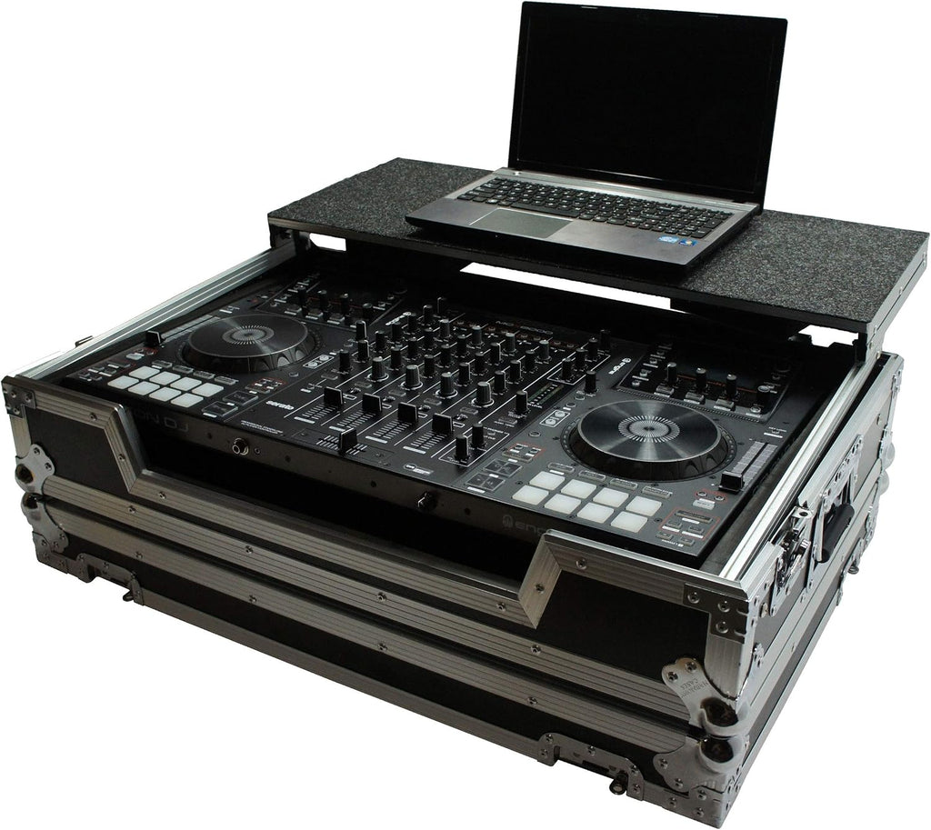 Harmony Audio HCMCX8000LT Flight Glide Laptop Stand DJ Custom Case Compatible with Denon MCX8000