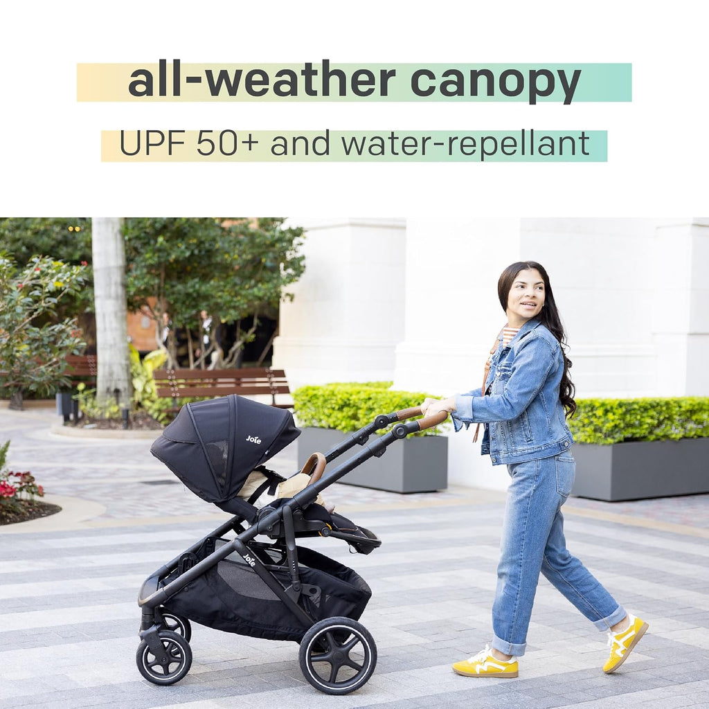 Chive and Rue - All-in-One Convertible Single-to-Double Modular Stroller with 20+ Customizable Modes & All-Terrain Wheels, and Lightweight Infant Car Seat Travel System (Dove)