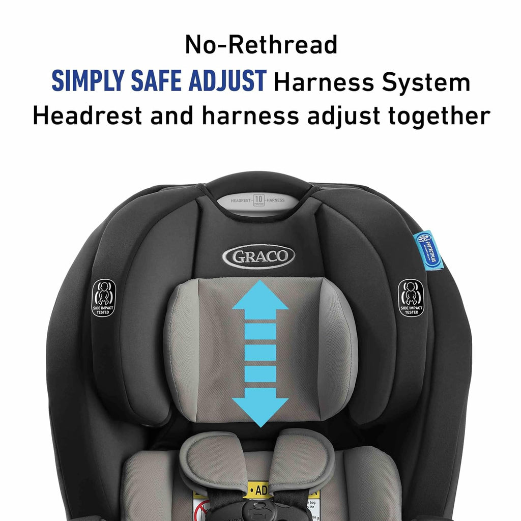 Graco® TriRide 3-in-1 Convertible Car Seat - Highback Booster, Forward & Rear Facing Modes, Suitable from Newborn to Preschooler, Perfect for Long Journeys in Redmond Color