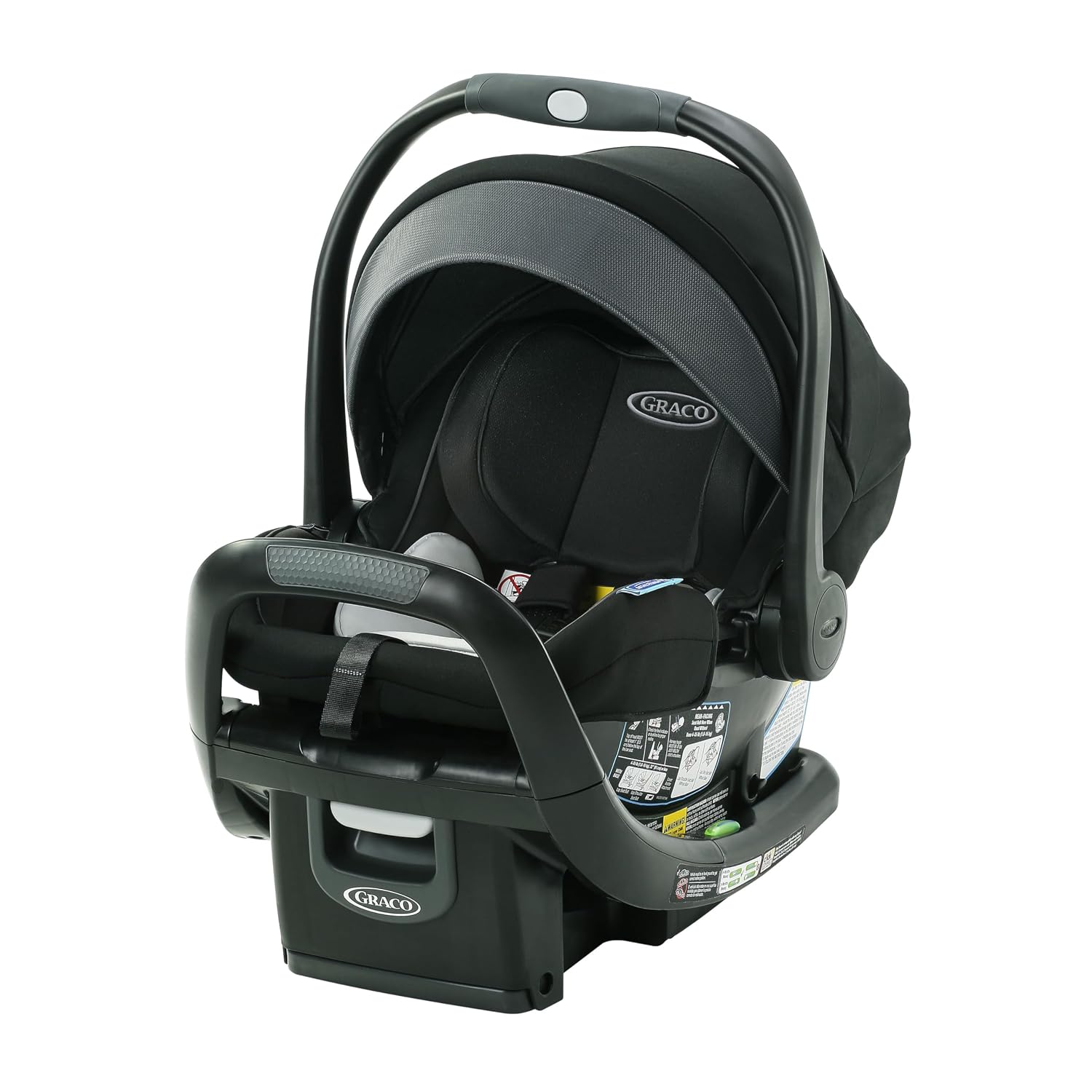 Graco SnugRide SnugFit DLX Infant Car Seat, Baby Car Seat Rear Facing with Anti Rebound Bar, Carseat with Adjustable Base and 5 Recline Positions, Spencer