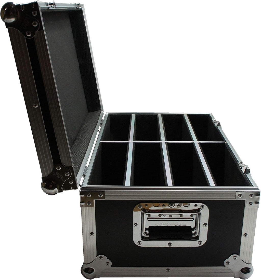 Harmony Audio Cases HC8SLIMPAR64 Light Flight Case Compatible with Chauvet SlimPAR 64 RGBA x 8