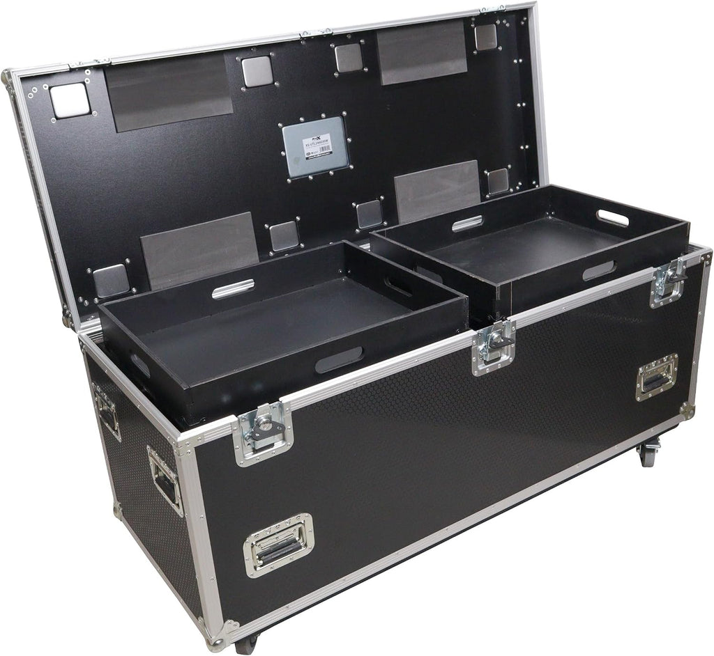 ProX XS-UTL246030W MK2 TruckPax Utility ATA Flight Case Truck Storage Road Case with Dividers Tray and 4' in casters