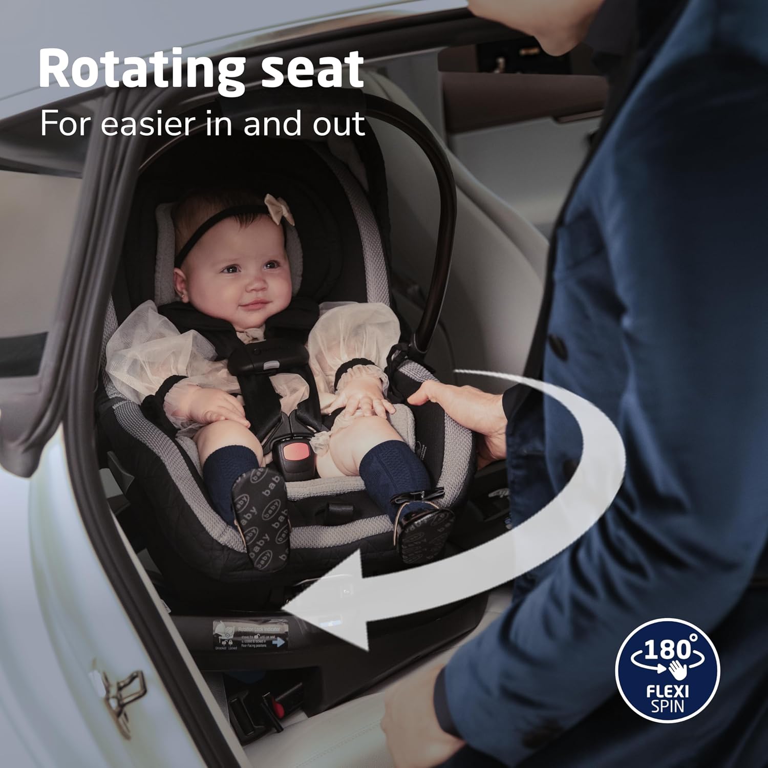 Maxi-Cosi Peri 180° Rotating Infant Car Seat, Onyx Heritage
