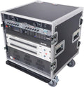 ProX ATA Flight Rack Case – 19' Depth, Heavy-Duty Amp & Mixer Rack Mount with Casters