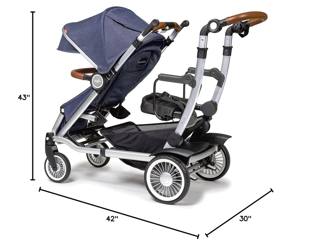 Austlen Entourage 2.0 Sit and Stand Stroller in Navy (Also Available in Black)