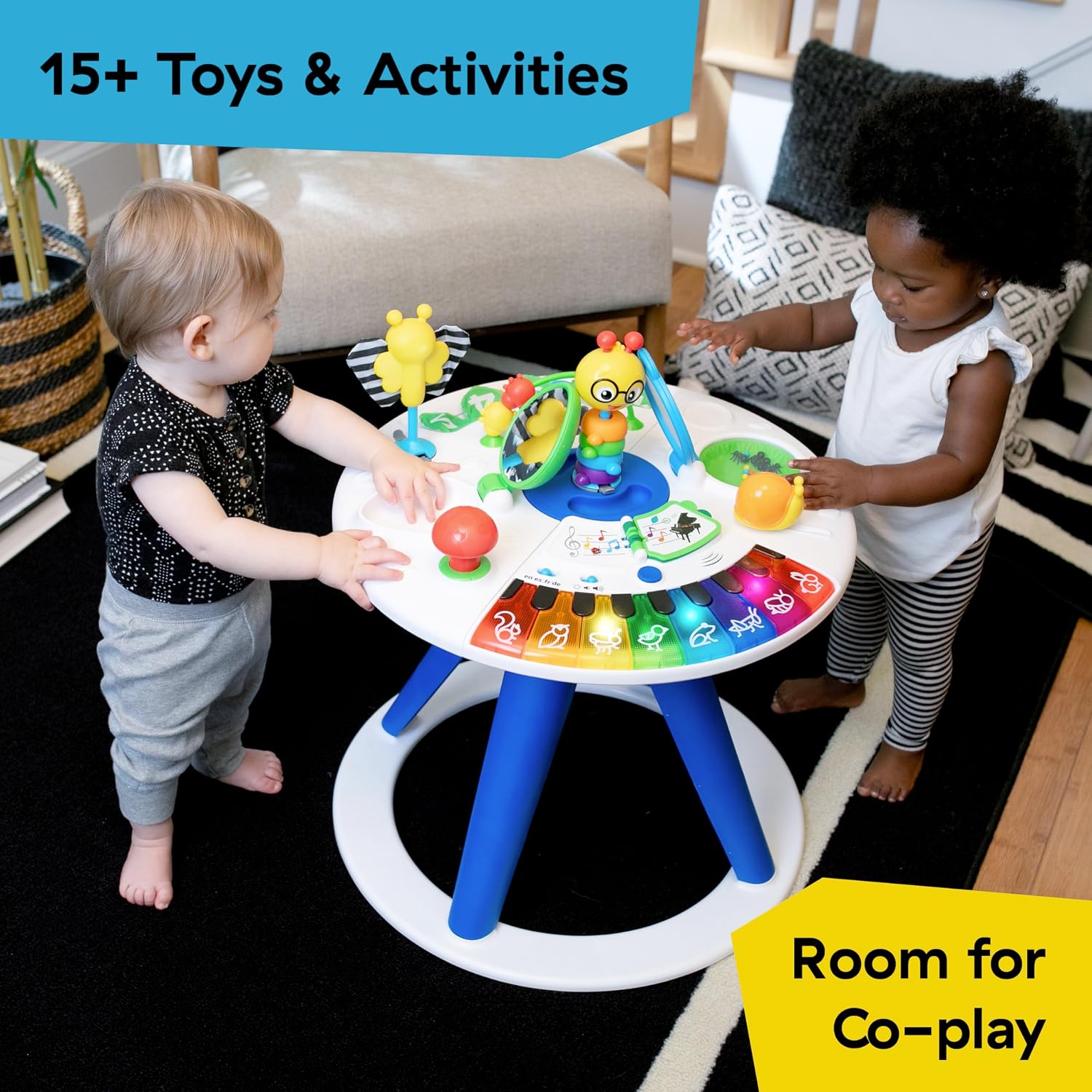 Baby Einstein Around We Grow 4-in-1 Walker, Discovery Activity Center and Table, Age 6 Months and up