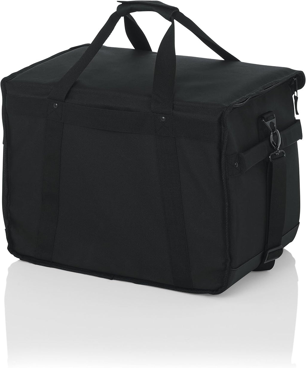 Gator Cases Studio Monitor Tote Bag Holds (2) Powered Monitors Up to 5' Driver Range, Fits JBL, Mackie, KRK, & More (G-STUDIOMON1)